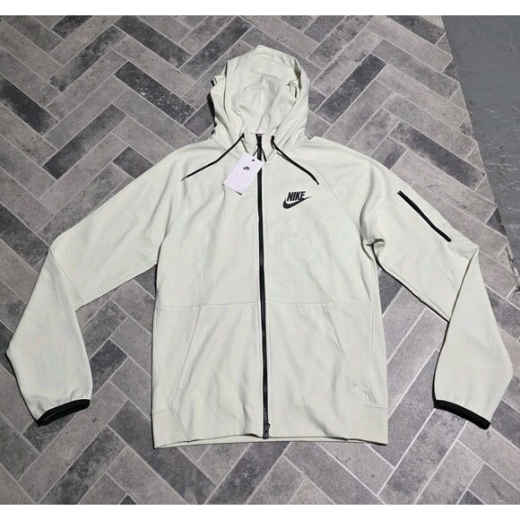 Nike Tech Fleece Essential Full-Zip Hoodie DD5284 020 Sea Glass Light Green Sz S - Picture 1 of 9